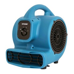 P-80A 600 CFM Multi-Purpose Mini Air Mover, Utility Fan, Dryer, Blower – Blue