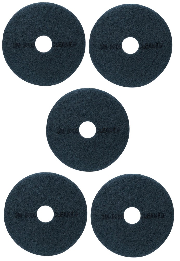 3M (5300) 20 in Blue Round Nylon/Polyester Deep Scrubbing Pads – Pack of 5
