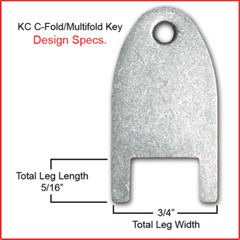 Kimberly Clark #770101 – C-Fold/Multifold Hand Towel Dispenser Key – (4/pk.)
