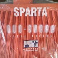 Sparta 12 In. Orange Polypropylene Flagged Upright Broom Head