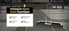 Tennis Court Squeegee With Wheels Rustproof Floor Water Sweeper Remover Pusher