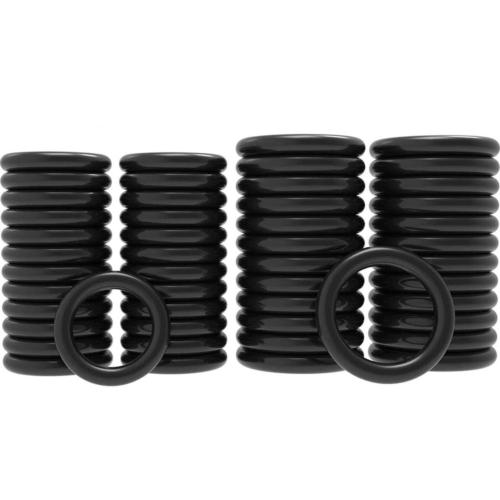 PAGOW 50 Pack O-Rings Power Pressure Washer 50pcs (for 1/4″ & 3/8″), Black