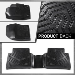 All Weather TPE Floor Mats & Cargo Liner Toyota Corolla Sedan 2020-2024 Black