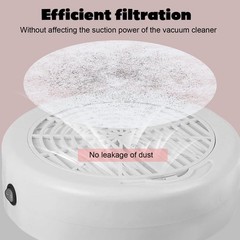 200 Pcs White Nail Dust Collector Filter Paper 7.87 x 7.87 Inch