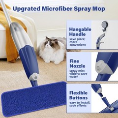 Microfiber Spray Mop for Floors Cleaning: Wet Dry Hardwood Floor Mops with 3 …