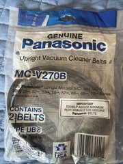 Panasonic MC-V270B Upright Vacuum Cleaner Belts Type UB8 2 Pack