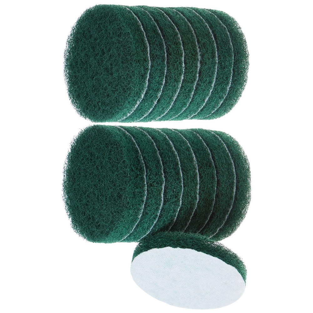 15pcs Drill Power Brush 4″ Tile Scrubber Scouring Pads 180-240 Grit