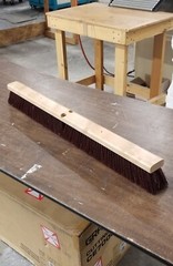 36″ Garage Broom, Plastic Fill Wood Block FREE SHIP CONT. USA ONLY