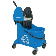 Ecolab 89990207 Blue Dual Chamber Down Press Wringer Mop Bucket
