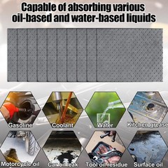 100 PCS Oil Absorbent Pads 50x40cm Universal Absorbing Mats Oil Spill Pads