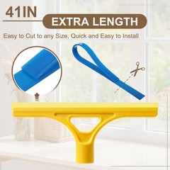 Squeegee Replacement Rubber, 2Pcs Household Silicone Squeegee Refill,Blue
