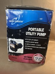 Pacific Hydrostar Water Pump 1500 GPH Item 65836