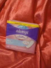 Always Thin Daily Panty Liners, Regular, 120/pack New