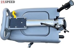 Emotor 15” Brush Foldable Walk Behind Hand Push Floor Scrubber Machine