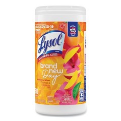 LYSOL Brand 19200-97181 Disinfecting Wipes – Mango and Hibiscus/White (6/CT) New