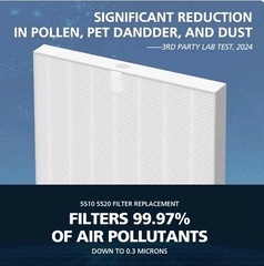 5510 5520 Replacement Filter Q for Winix 5510 5520 Plasmawave Air Purifier, 4 Pk