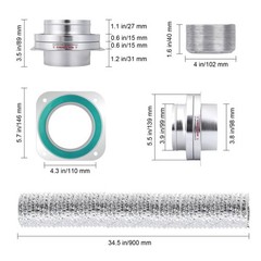 Magnetic Dryer Vent Coupling DV180 Hose Connector Clear