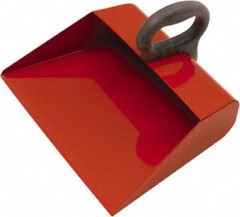 PRO-SOURCE 14″ Wide Handheld Dustpan Steel Body, 6″ Plastic Handle