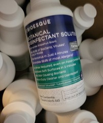 Case Of 12 NEW Bioesque Botanical Disinfectant Solution 1 quart (32 Fl. OZ)