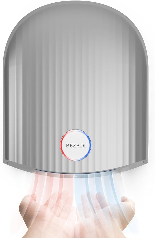 1200W Commercial Hand Dryer, High-Speed Hot & Cold Wind, Wall Mounted, Automatic