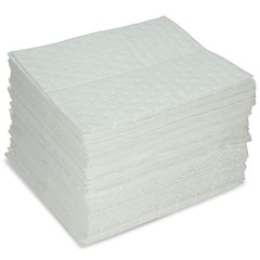 AABACO Oil ONLY White Absorbent Pads – Dimpled MEDIUM Weight Pads – 15”x 18”…