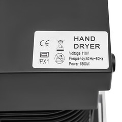 Commercial Electric Hand Dryer 1800W High Speed Hot Cold Air Hand Dryer Machine