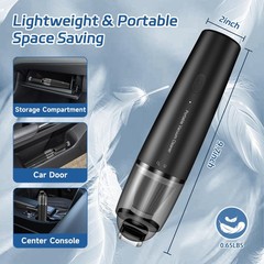 Handheld Vacuum Cordless, Car Portable Mini Cleaner 13000 PA Black
