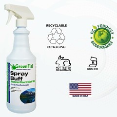 Spray Buff Restorer Renewing Floor Finish Wax Polisher Buffer Spotless , 32 oz