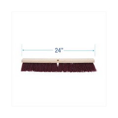 Boardwalk 20324 3.25″ Stiff Polypropylene Bristle 24″ Brush Floor Brush Head New