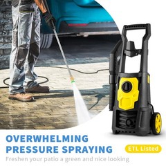 2000 PSI Electric Pressure Washer 1.76 GPM 30ft Hose 5 Nozzles Foam Cannon