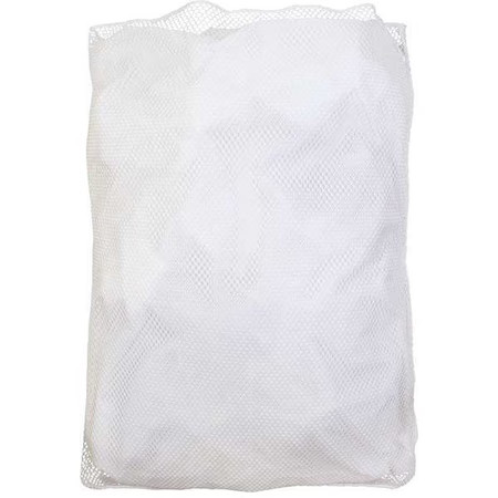 Open Top, Light Weight Mesh Polyester, Laundry Bag, White, Gg245565