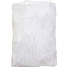 Open Top, Light Weight Mesh Polyester, Laundry Bag, White, Gg245565