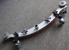 SQUEEGEE ASSEMBLY, UNKNOWN BRAND, 32″ WHEEL-TO-WHEEL, 10.25″ MOUNTING SCREWS
