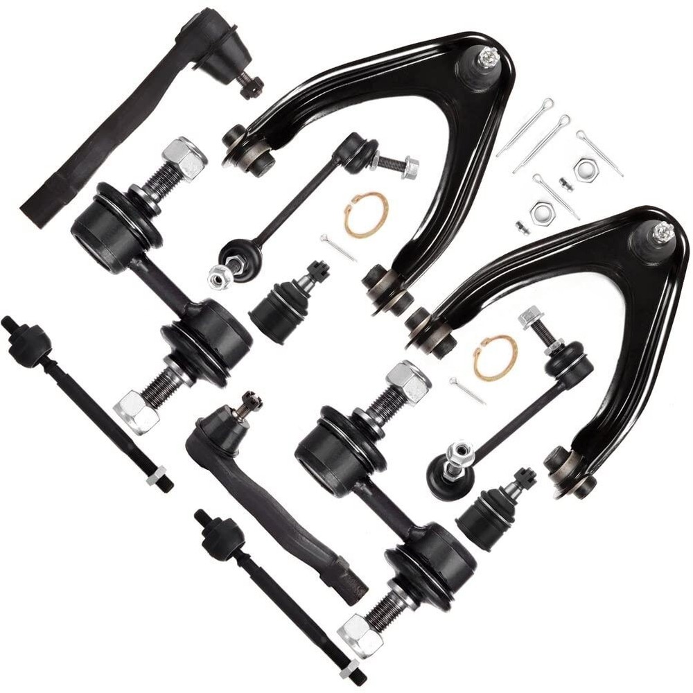 12pc Kit Upper Control Arm Ball Joint Tie Rod Sway Bar Link for Honda CR-V 97-01