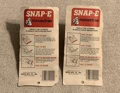 Snap-E Mouse Trap Kness (2) Snap Traps, Reusable, New In Package