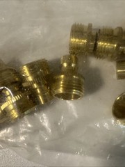 Lot 20 Male Hose Adapters 3/4″ Brass 3M Twist n Fill Fitting New