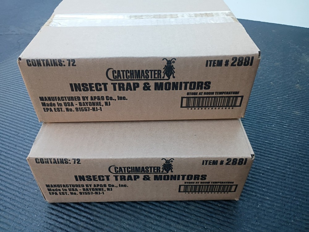 Catchmaster 288i Spider & Insect Glue Traps, Non-toxic Pest Control – 144 traps!