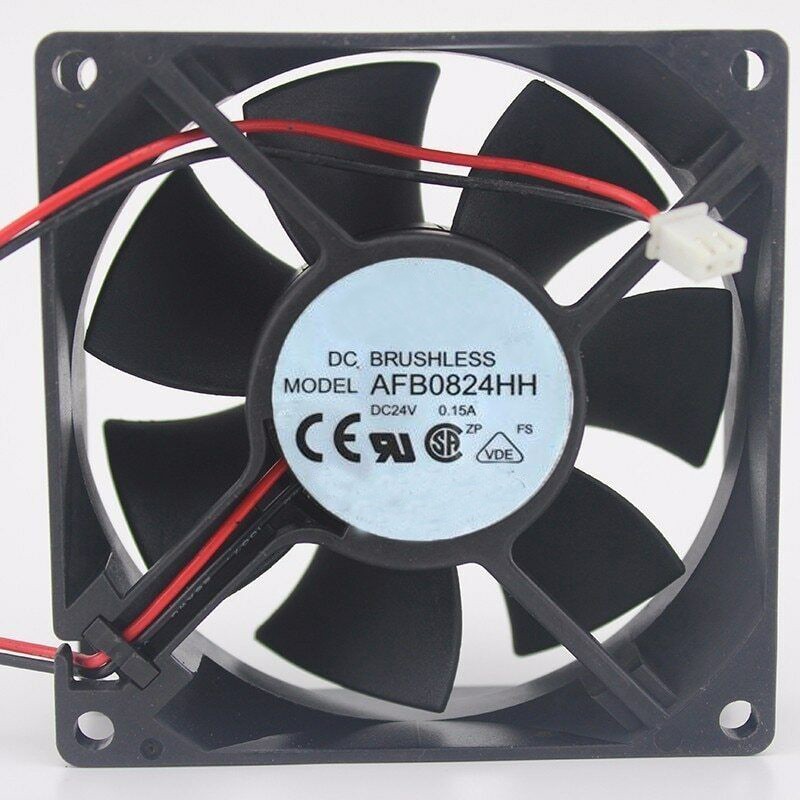 AFB0824HH 80MM 80*80*25MM DC 24V 0.15A 2 pin Cooling Fan