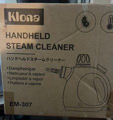 Klona EM-307 Handheld Steam Cleaner 212-221F 1050W 350ml w/ Accessories