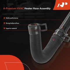 A-Premium HVAC Heater Water Outlet Hose Pipe Line Assembly with Clamp Compati…