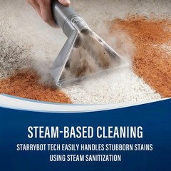 Portable Carpet Cleaner Machine with Steam and Heating Techology,18Kpa Powerf…