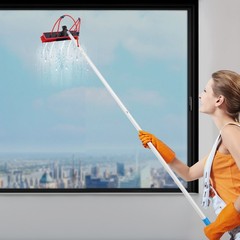 Outdoor Solar Panel Cleaning Brush Adjustable Pole Window Washing Cleaning Kit