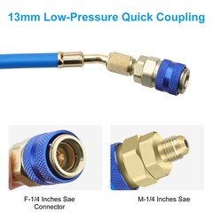 Oil & Dye Injector 30ml/1oz Car Air Conditioning Adapter R134A Quick Coupler