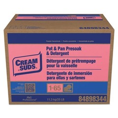 Cream Suds Manual Pot & Pan Detergent, No Phosphate, Baby Powder, 25 lb Box