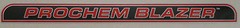 PROCHEM Truckmount BLAZER DECAL, Sticker Carpet Cleaning Machines, NEW