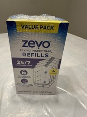 Bundle of 4 – Zevo Flying Insect Trap Refills Value Pack 4 Cartridges