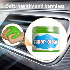 Cleaning Gel, Reusable Vehicle Air Vent Crevice Detailing Putty, Color: Green