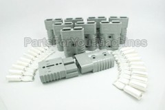 10-PACK, ANDERSON CHARGER PLUGS w/CONTACTS #2AWG, SB175A-600V (SIZE 3″x2″x1″)