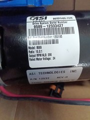 ASI technologies gearmotor Model 9689 Tennant 24DC 0296RPM Ratio 10.0:1