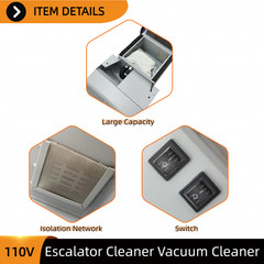 Wire Type Commercial Escalator Cleaner Automatic Step Cleaning Machine 110V 20L